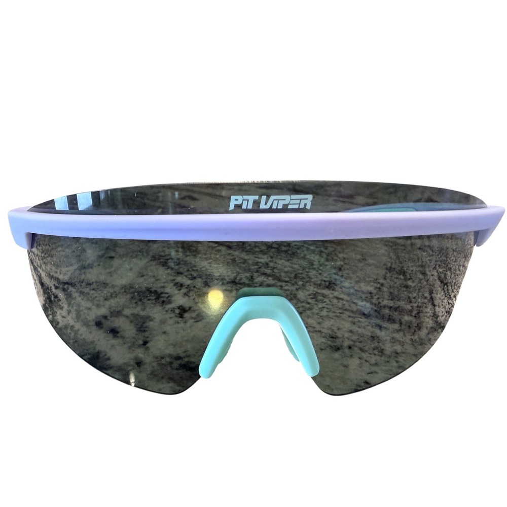 Pit Viper The Juicy Polarized Sunglasses Lavender Mint Green Wrap Sport JU1C3Y